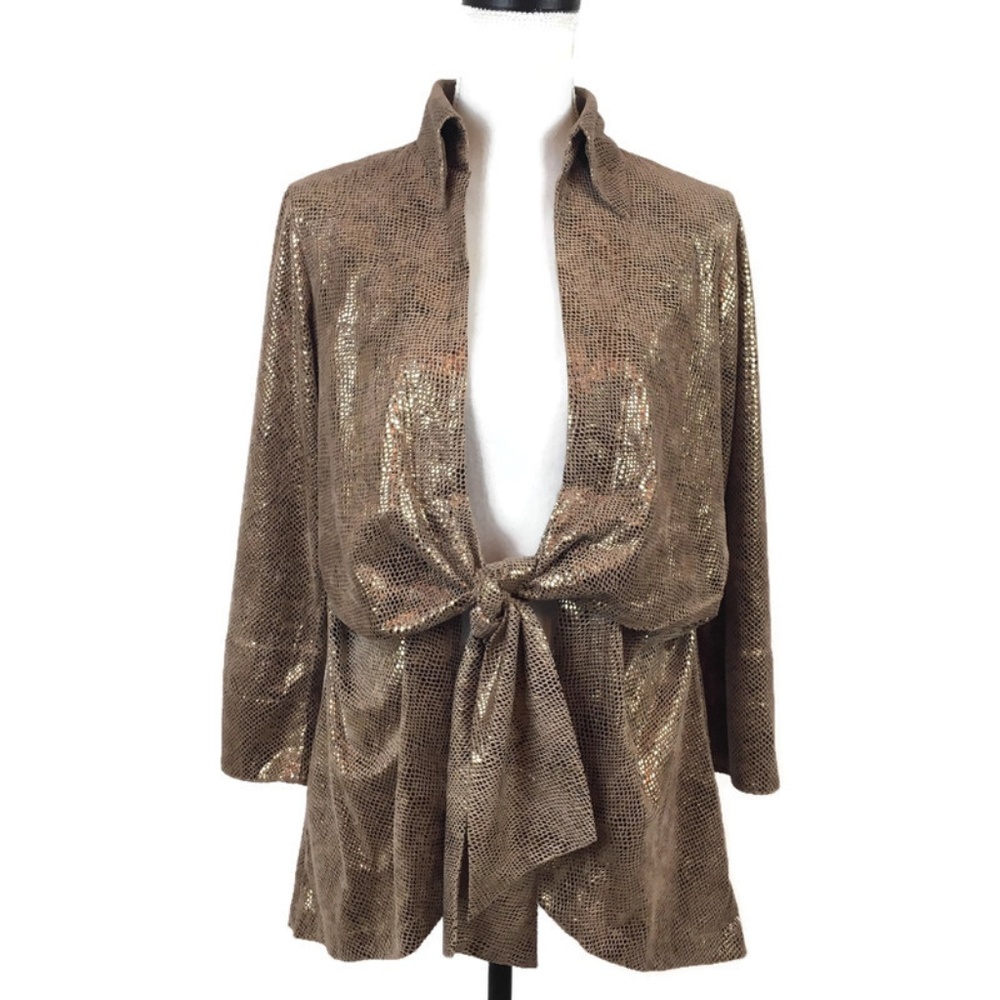 Mishca Tie Front Top Size Small Gold
